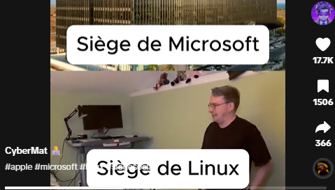 TikTok - Le siège de Linux